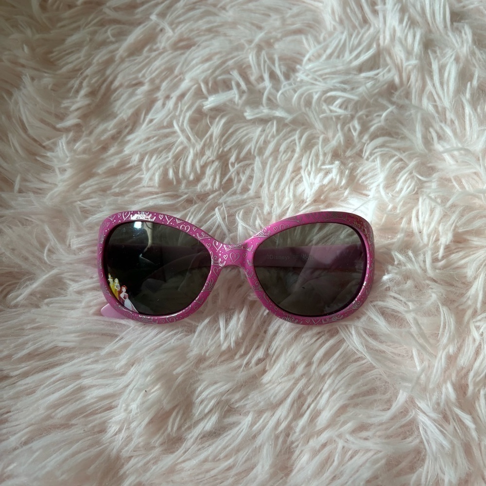 Disney Princess Pink Heart Sunglasses Kids Girls Ariel Rapunzel Belle